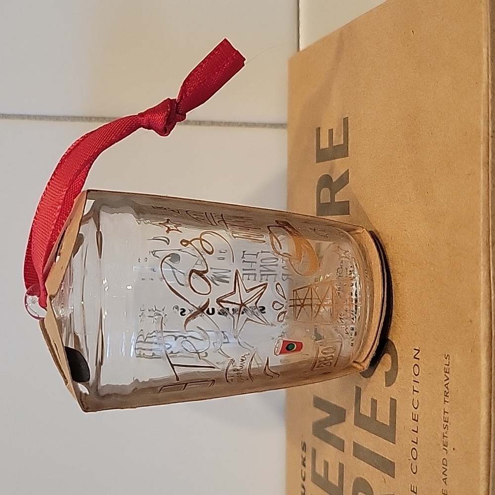 Starbucks 2021 Texas glass Been There series ornament